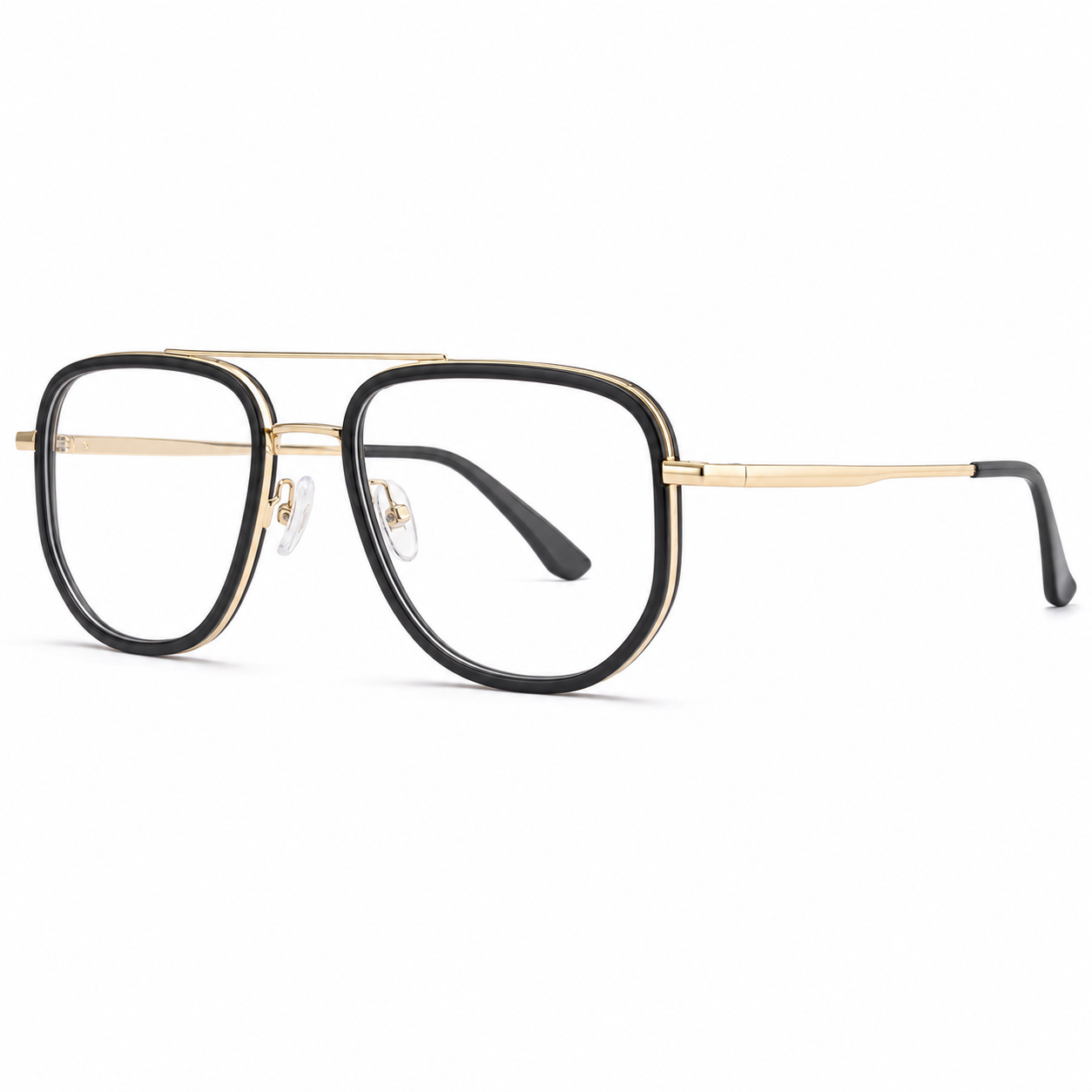 Double-bridge Titanium Eyeglasses Frame